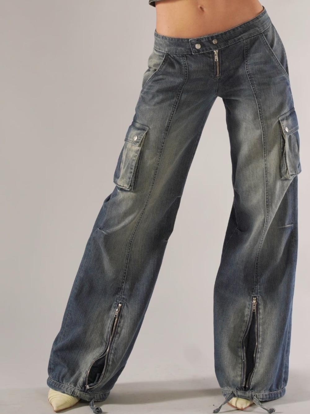 Revice Denim The Era Cargo in Chapter Blue
